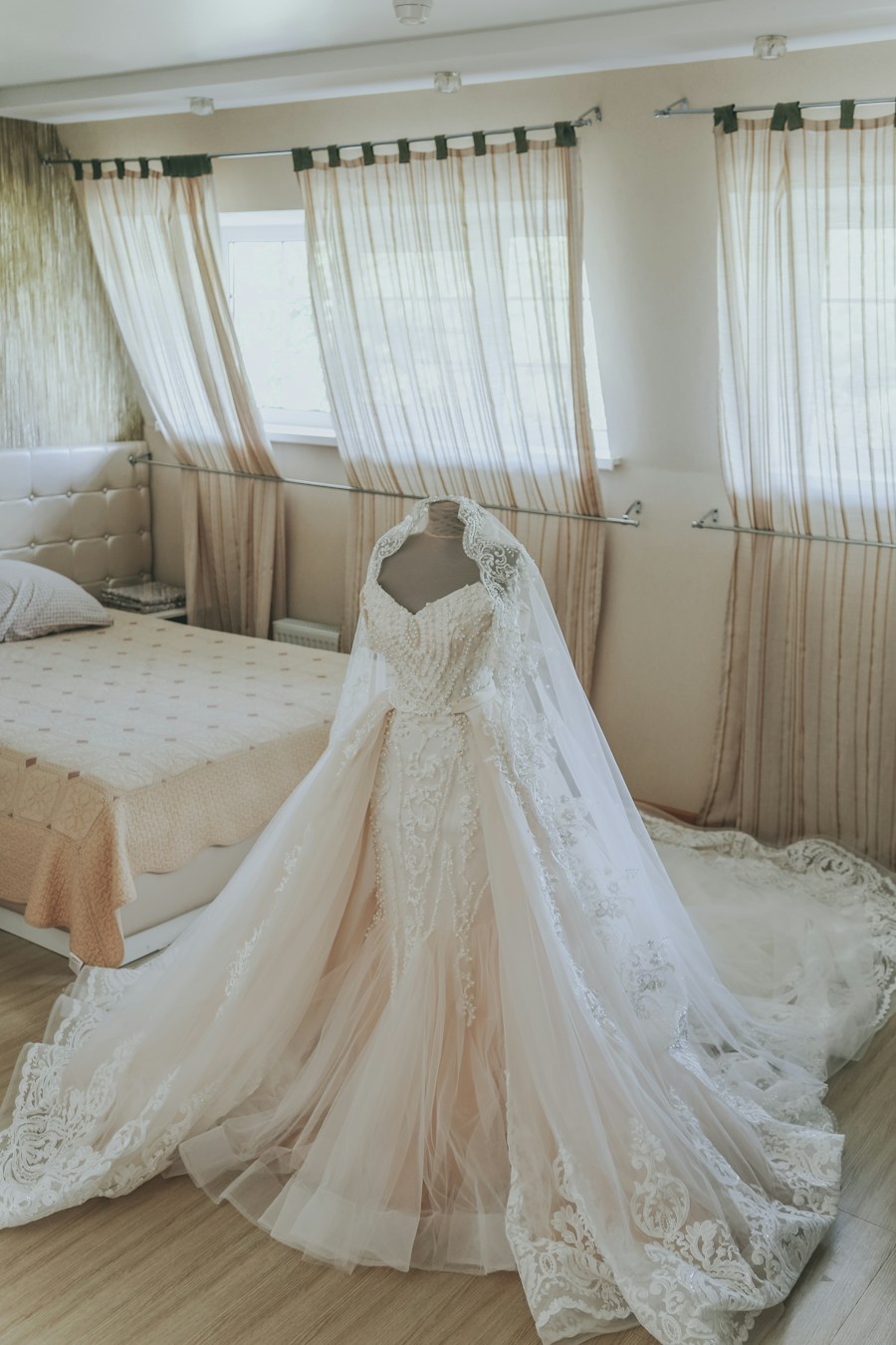 The Penelope Draped Bodice A-Line - Front View